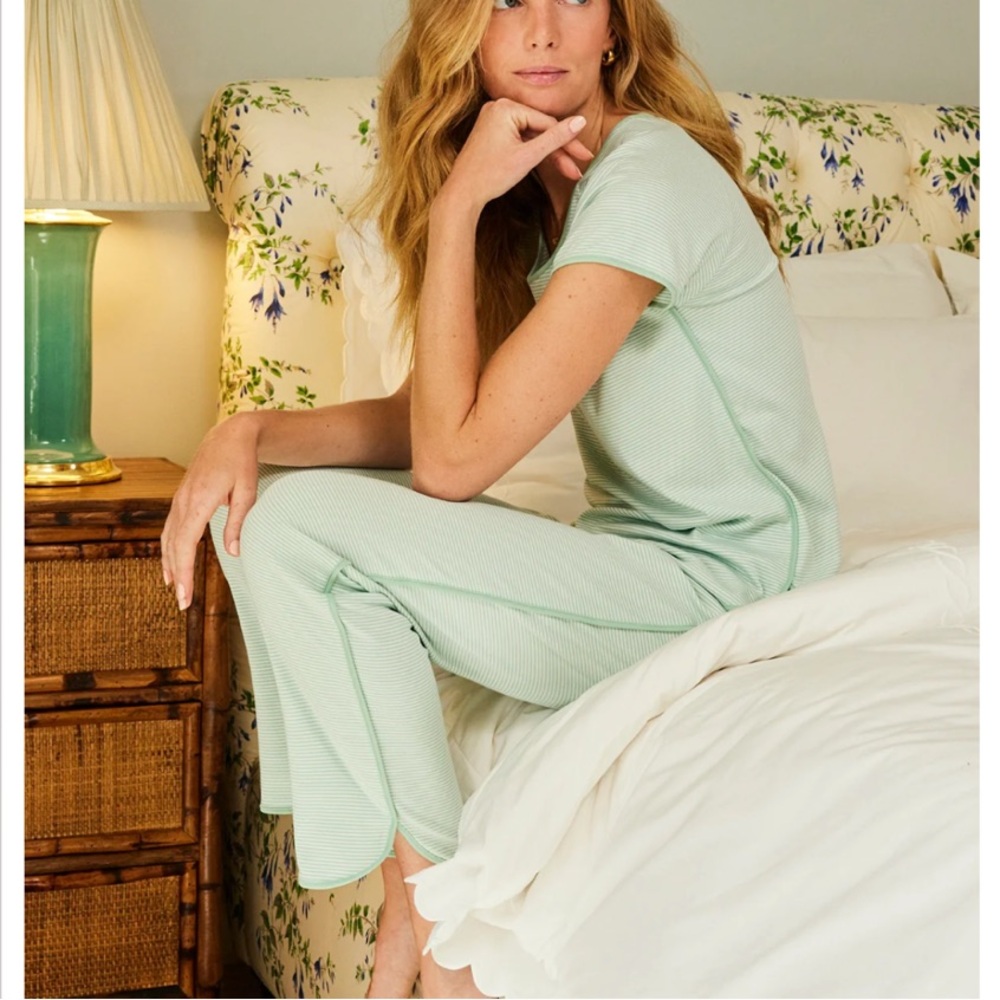 LAKE Pima Short-Long Set in Parisian Green